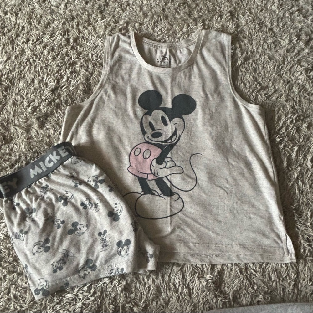 Disney Mickey Mouse Tank Top and Shorts Pajama Set